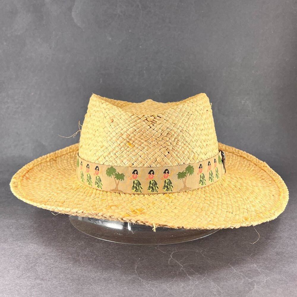 Dorfman Pacific Company Scala S/M Straw Hula Girl Hat Outdoor Sunshade DPC Mens